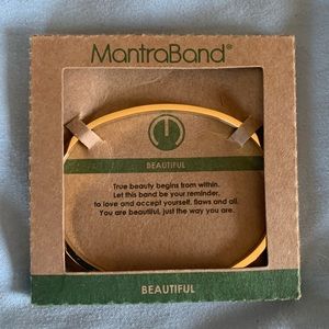 "Beautiful" Gold MantraBand